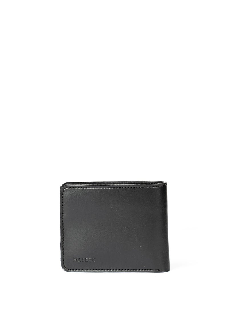 NASEEG Basic Leather Wallet From Naseeg - Black - Image 1